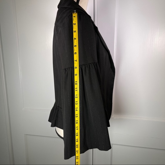 Poleci Metallic Pin-Stripe Jacket w/ Bell Sleeves - Picture 15 of 15